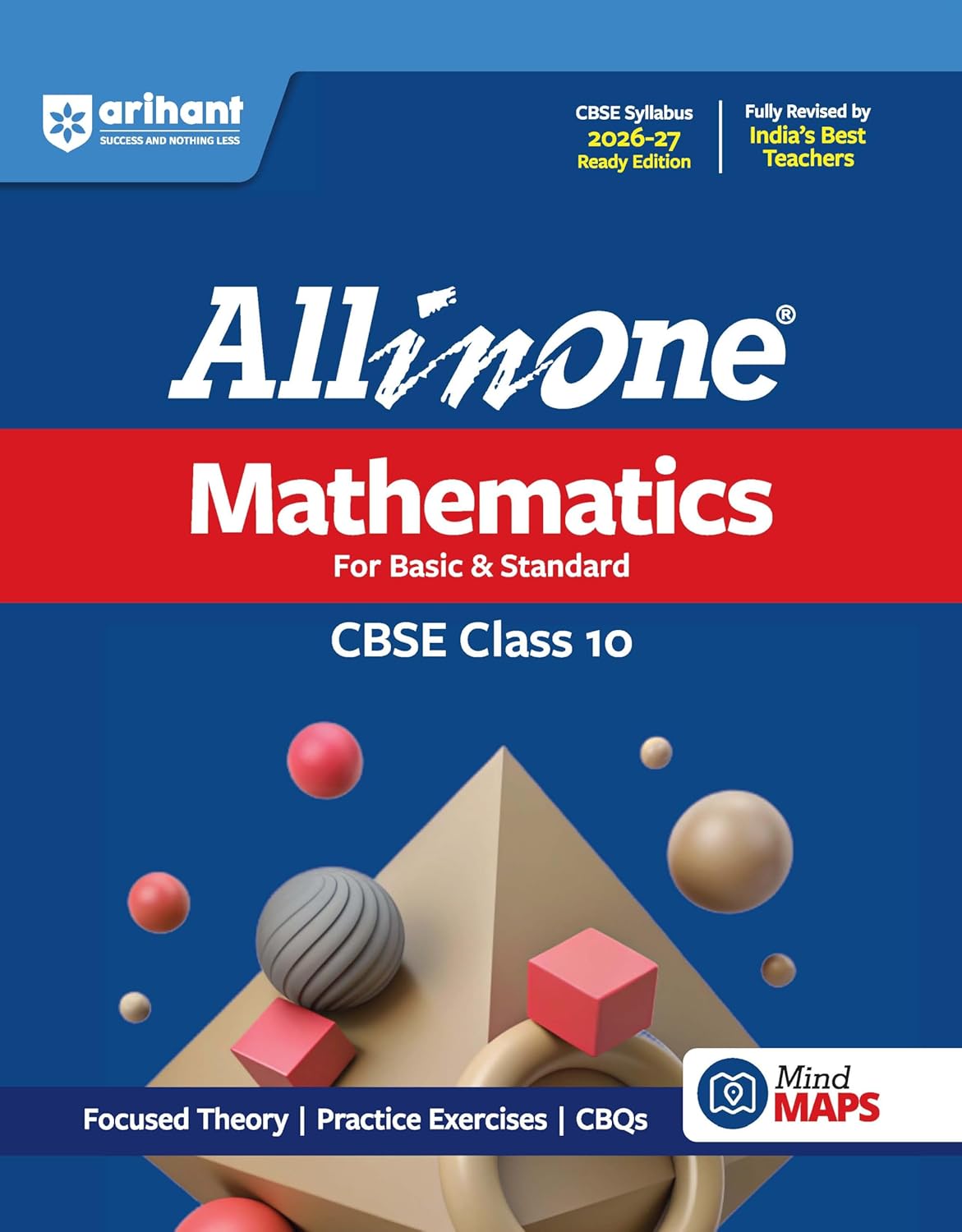 Arihant All in One English Language & Literature, Mathematics, Science, Social Science Class 10 for CBSE Exam 2026-27 | NCERT Based Complete Theory, Practice Exercises, CBQs, Sample Papers & Mind Maps