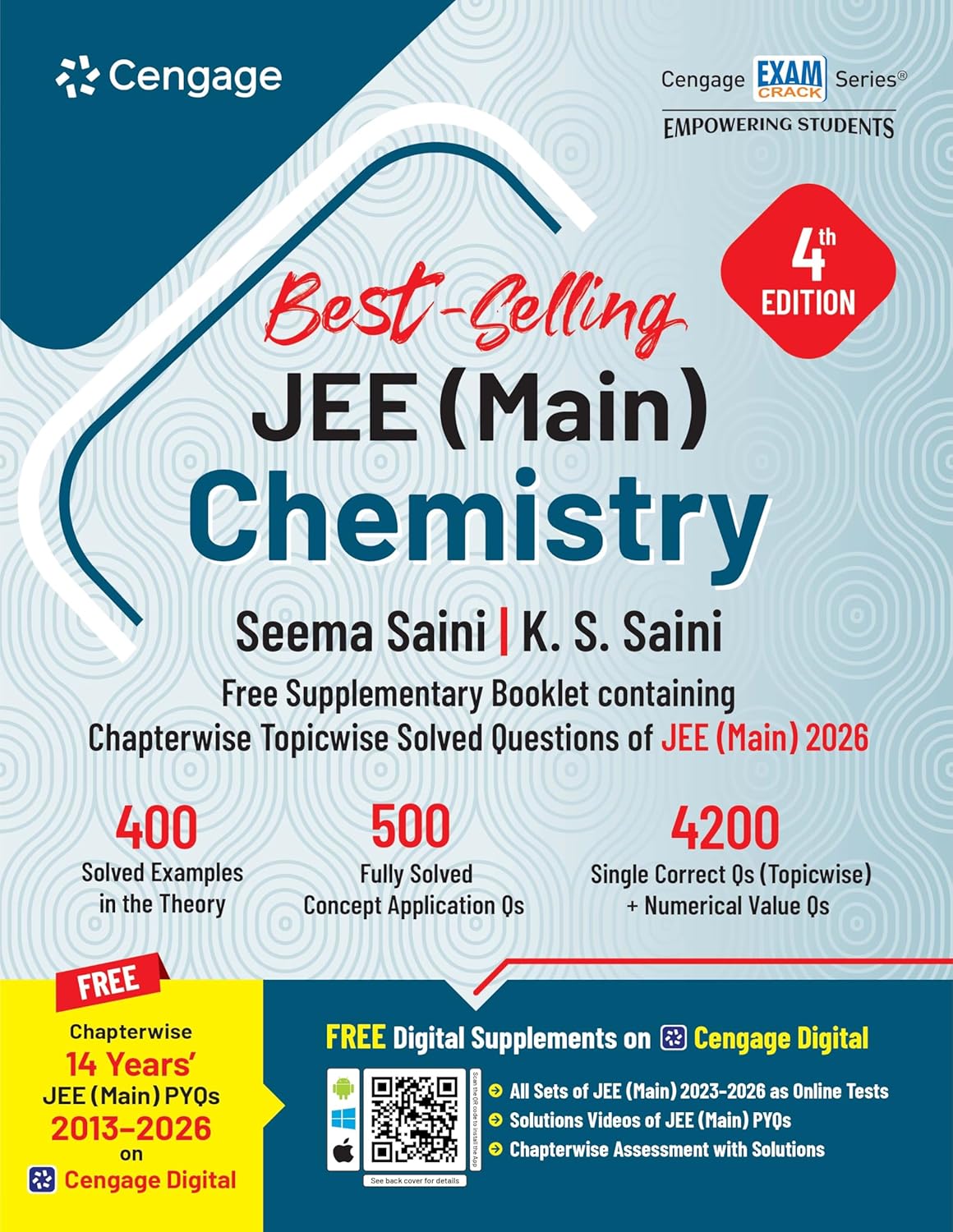 Cengage JEE Main Chemistry | Comprehensive Theory, Topicwise Questions & Chapterwise Solved PYQs