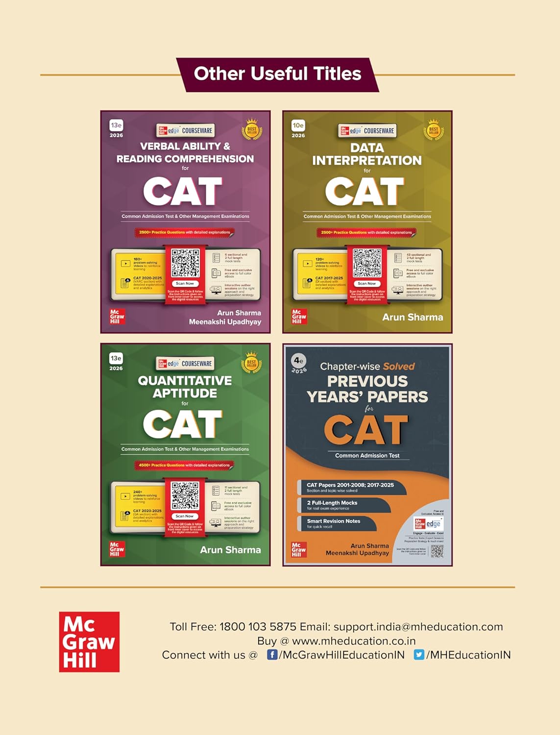 Courseware on Logical Reasoning, 9e for CAT 2026 by Arun Sharma | Solved PYQs (2017-25), 170+ Videos & 30 LR Mock Tests
