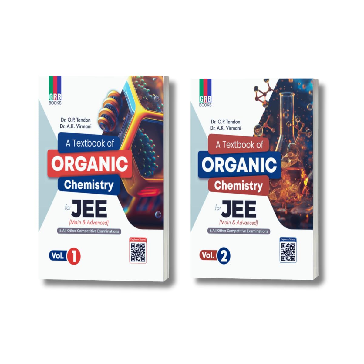 GRB A Textbook of Organic Chemistry (Vol.1 & Vol.2) For JEE (Main & Advanced) & And All Other Competitive Entrance Examinations - COMBO