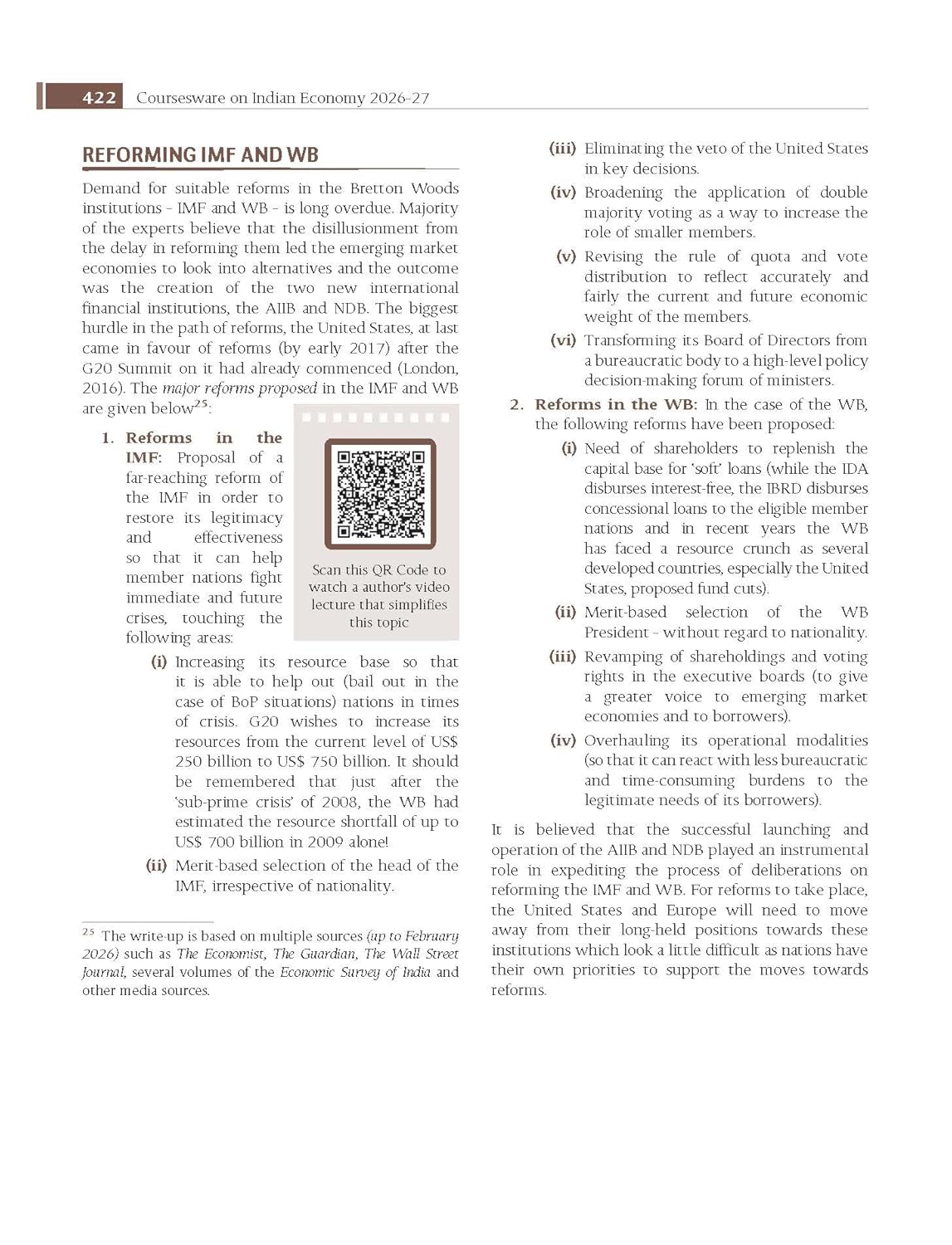Indian Economy Courseware, 18e by Ramesh Singh for UPSC 2026 | 290+ Solved Online Prelims PYQs (2011-2025) | 85+ Online Mains PYQs (2011-2025) | 45+ Author Videos | Economic Survey & Union Budget