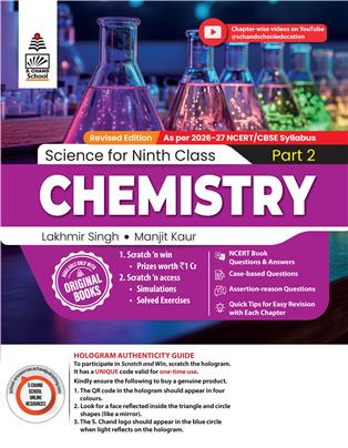 Lakhmir Singh Science Class 9 Chemistry Part 2 (2026-27 For CBSE Board Exams) | As Per Latest NCERT & CBSE Syllabus | Complete Chemistry Study for School Exams | NCERT Book Questions & Answers, CBQ, Solved Board Papers & Exercises – Science Grade 9