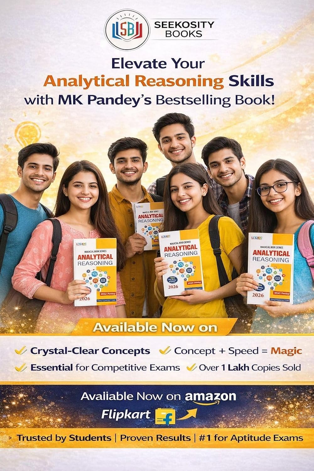 Analytical Reasoning Book 2026 Edition, Magical Book Series, Fully Revised & Updated, Competitive Exam Preparation Guide - MK Pandey