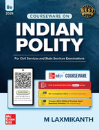 Indian Polity Courseware by M. Laxmikanth, 8e | UPSC 2026 | 40+ Conceptual Videos, Colour eBook, 13 Years Solved Prelims PYQs (2013-25) & 12 Years Mains Questions