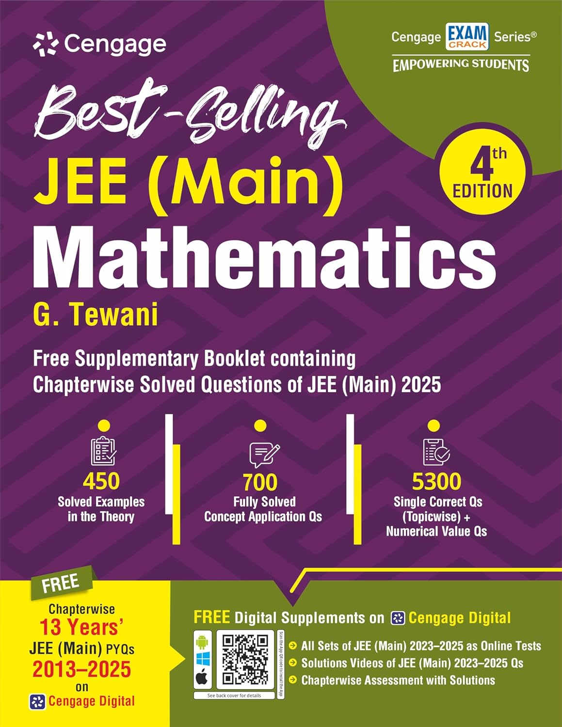 Cengage JEE Main Mathematics 2027 | Comprehensive Theory, Topicwise Questions & Chapterwise Topicwise Solved PYQs 2026